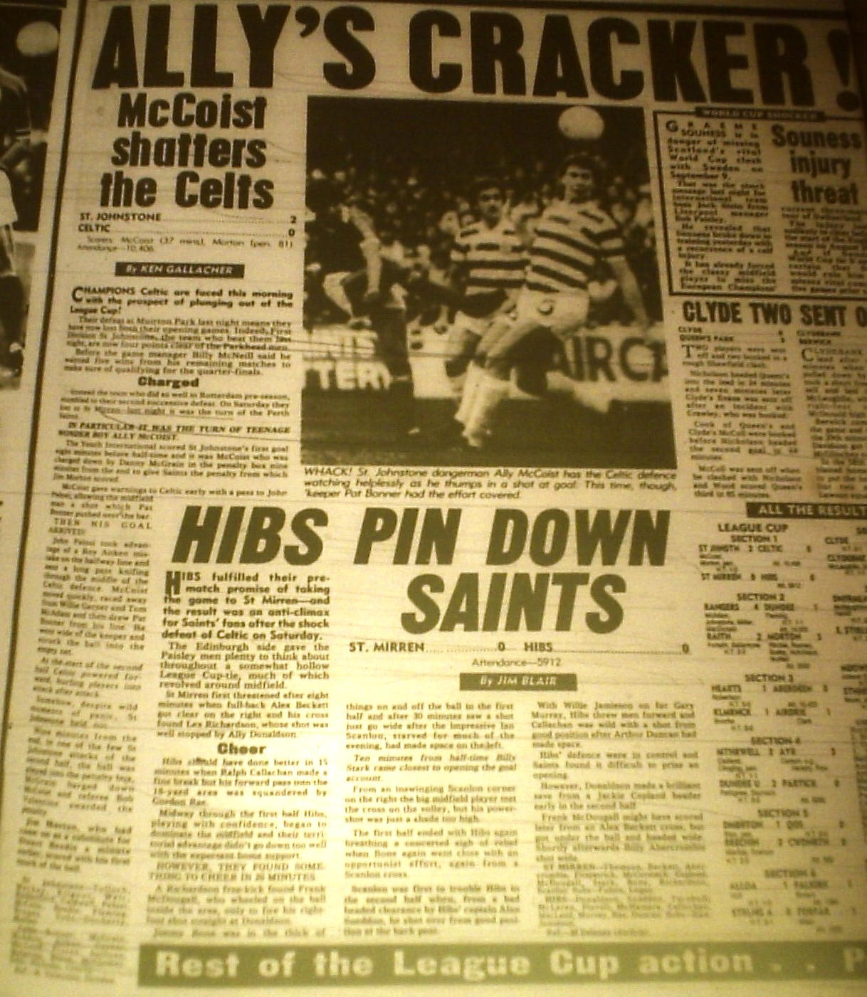 1981 St Johnstone 2-0 Celtic report