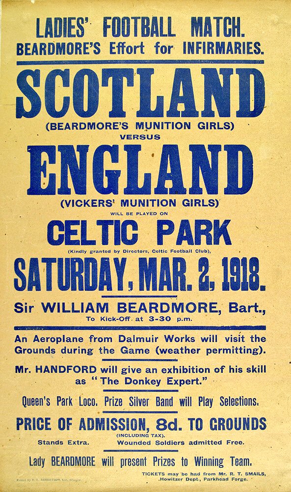 Scotland v England - Ladies Football Match (1918) - The Celtic Wiki