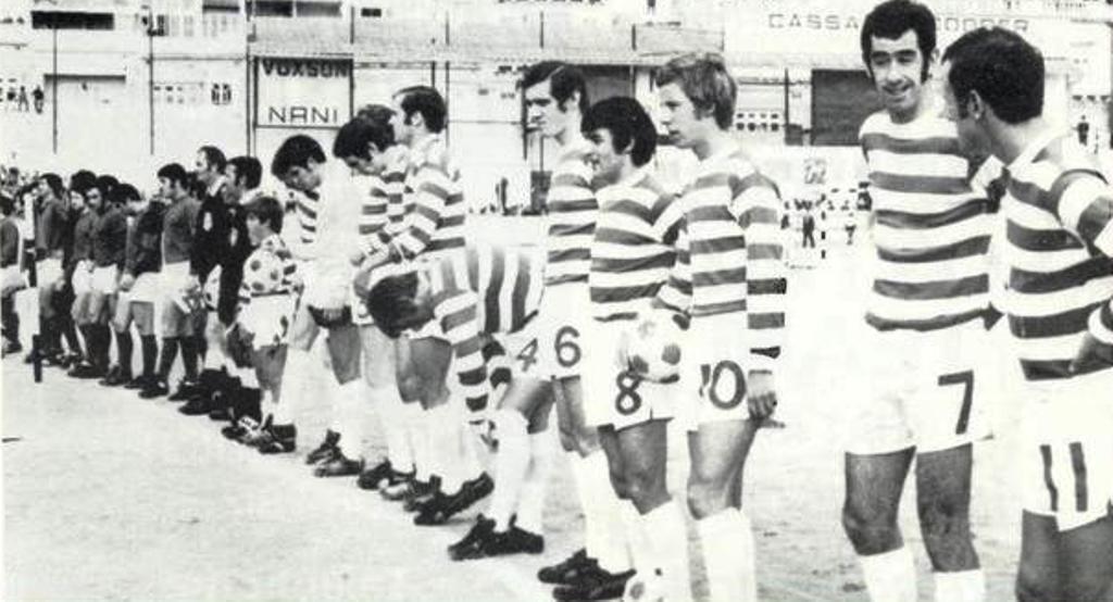 Celtic line up in Sliema 1971