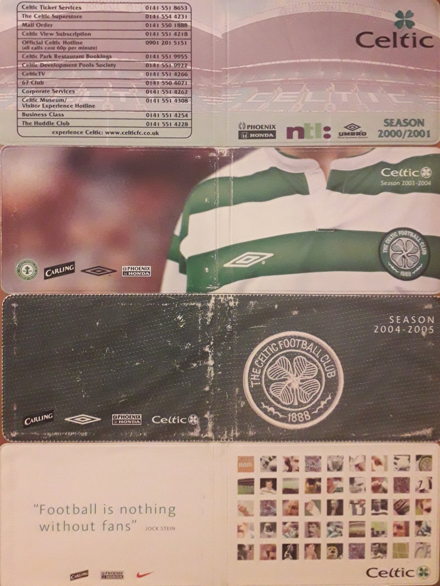 Season Ticket Pictures - The Celtic Wiki