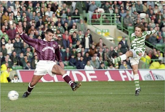 Donnelly scores v Hearts 1996