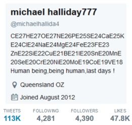 Michael Halliday777 Michael Halliday777