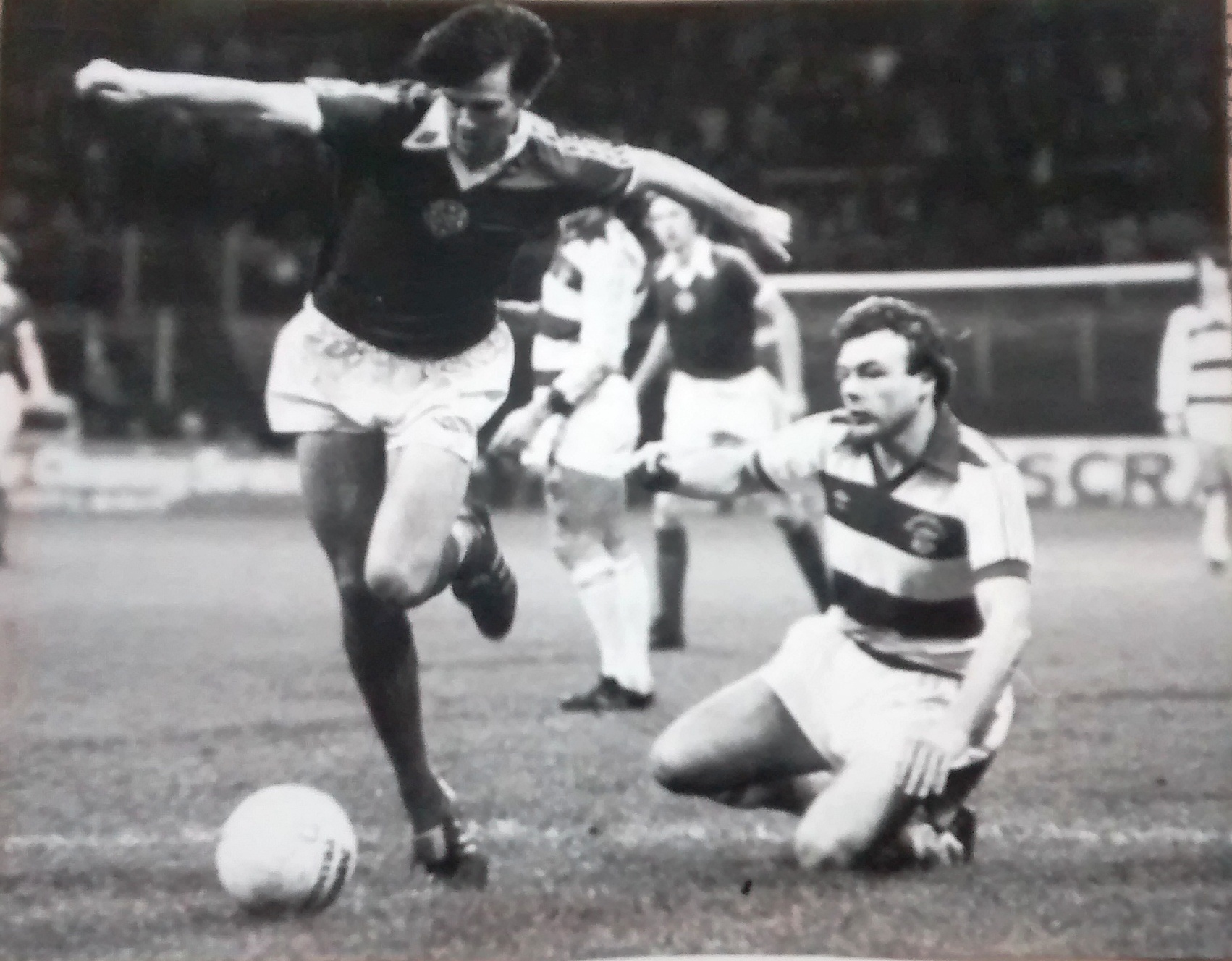 Nicholas takes on Morton defence 1981