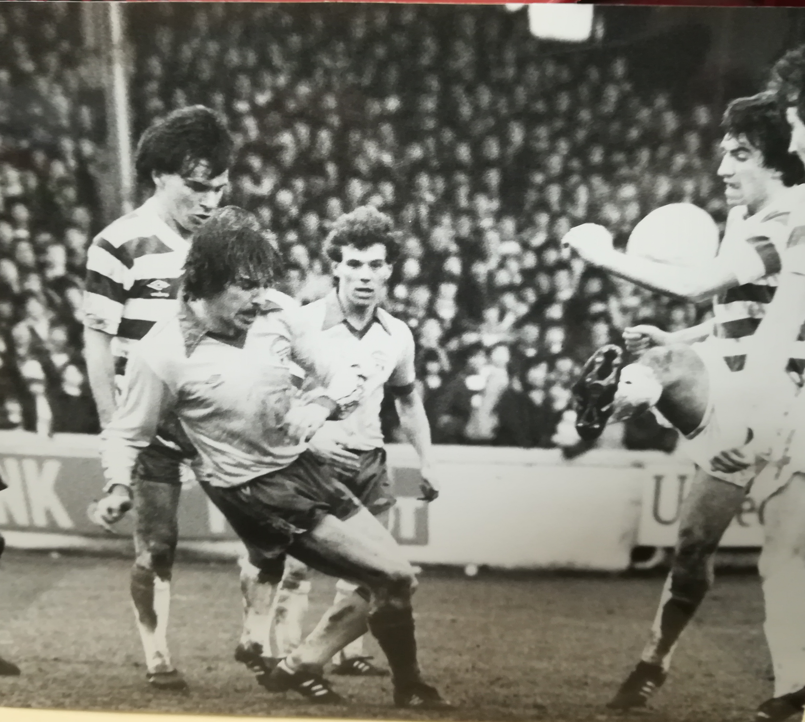 Conroy clears at Cappielow 1981