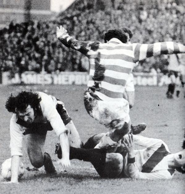 Deans is fouled against Moterwell 1976