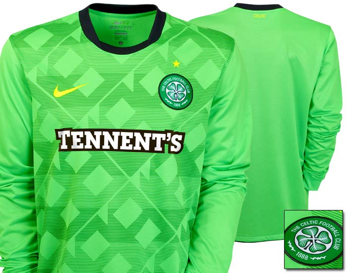 Celtic Away football shirt 2010 - 2011. Sponsored by Tennent's