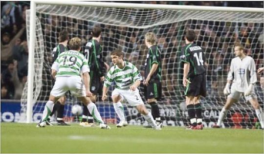 Maloney scores v Hibs 2005