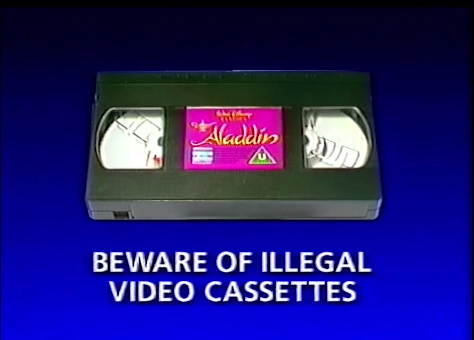 Disney Illegal Video Cassettes (Aladdin) Disney Illegal Video Cassettes (Aladdin)