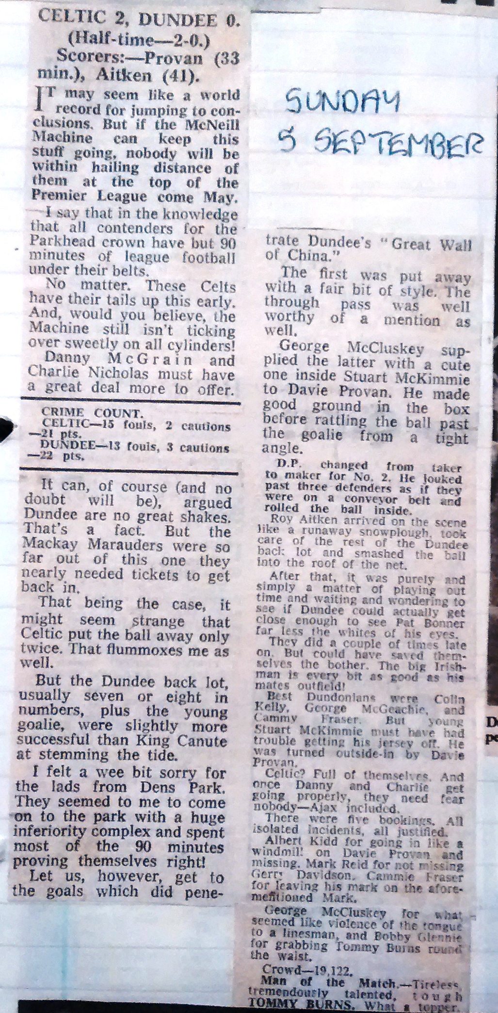 1982 Celtic 2-0 Dundee