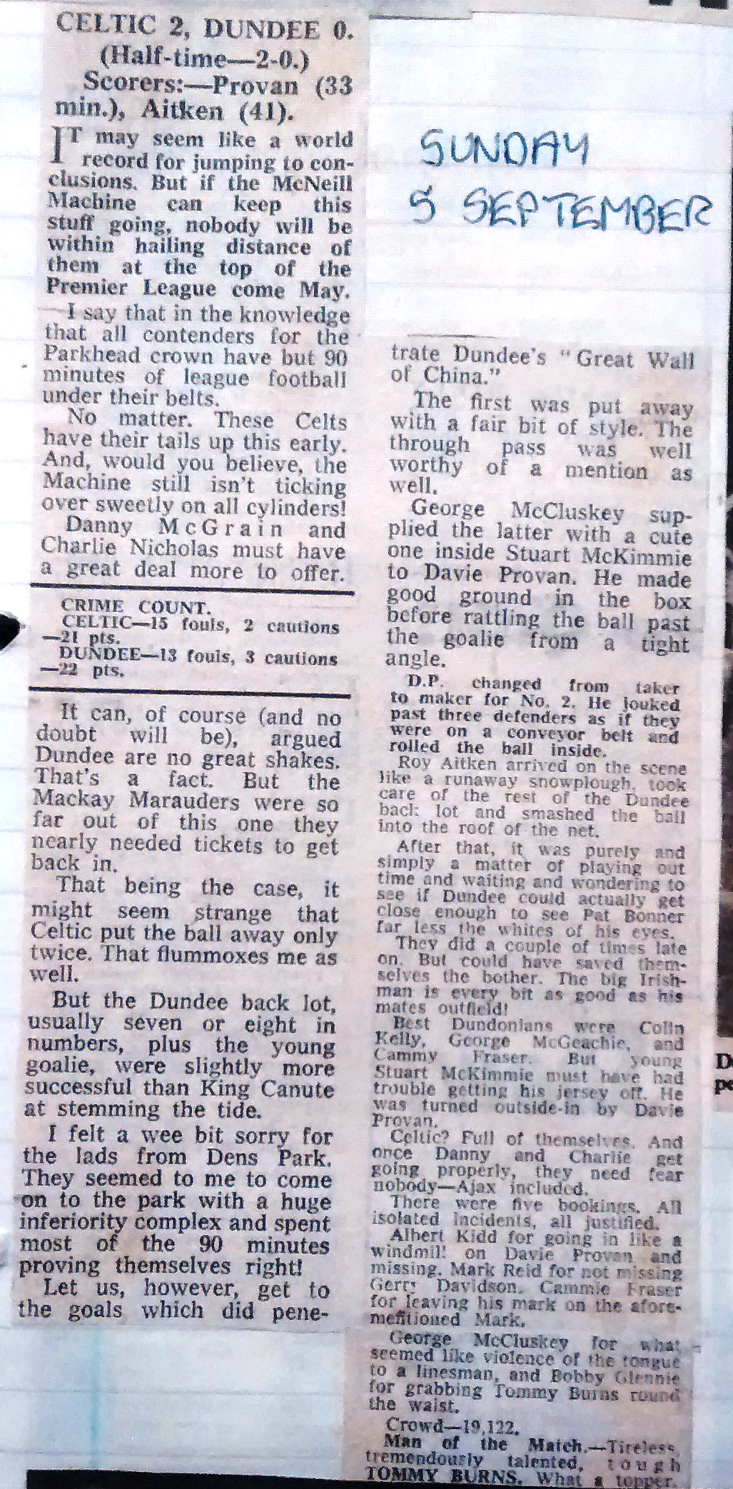 1982 Celtic 2-0 Dundee