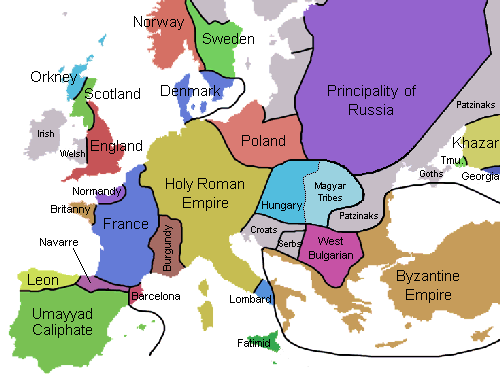 Medieval Europe 998AD Medieval Europe 998AD
