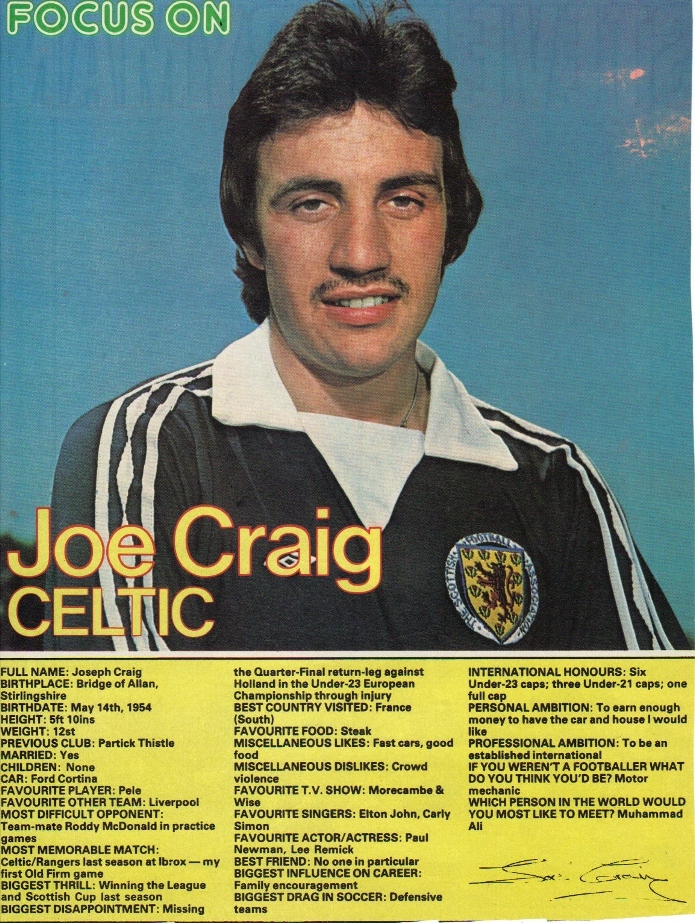 Focus on Joe Craig