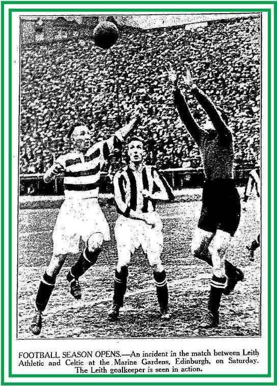 Scotsman pic Leith Ath v Celtic Aug 1931