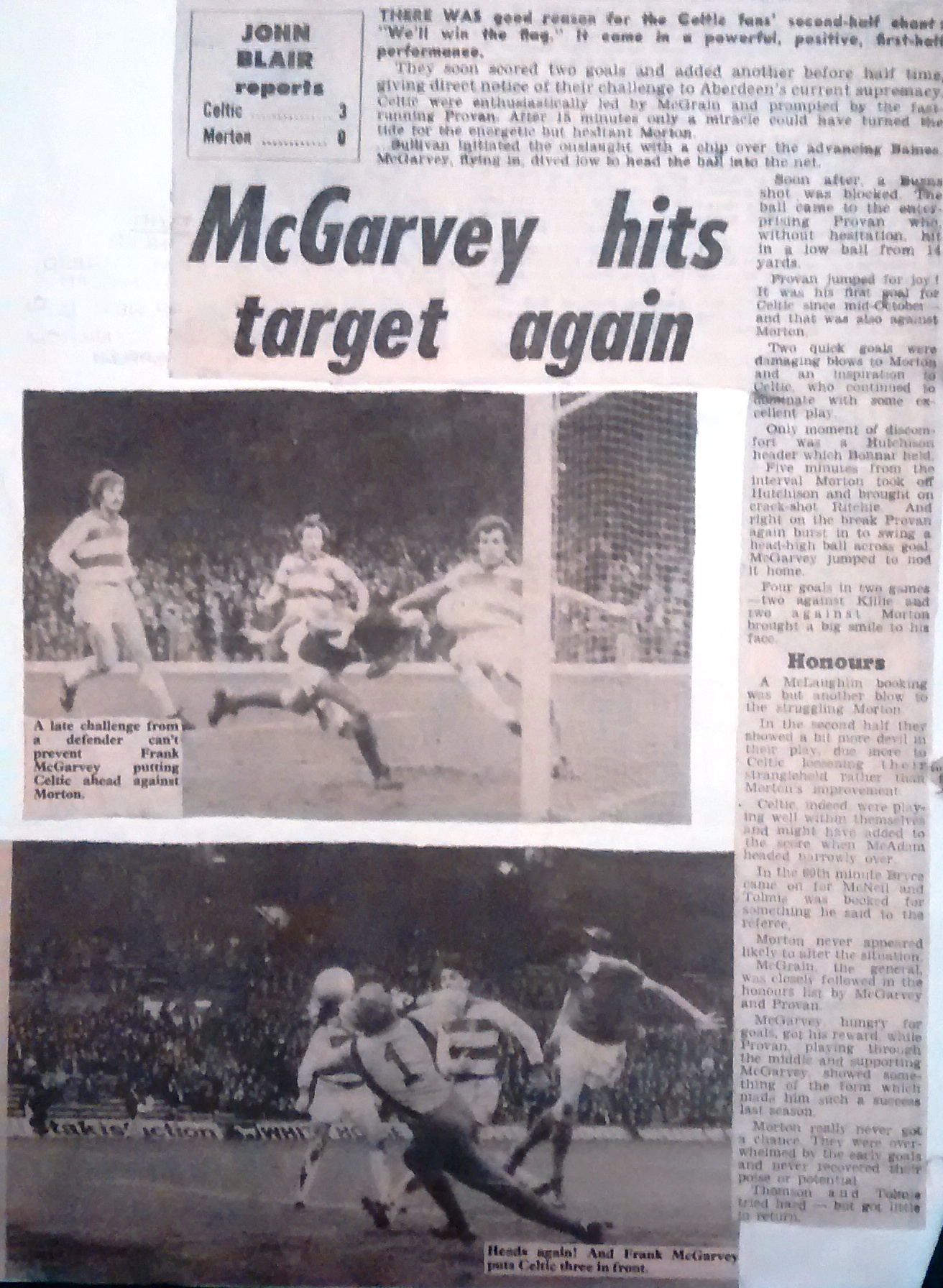 1981 Celtic 3-0 Morton