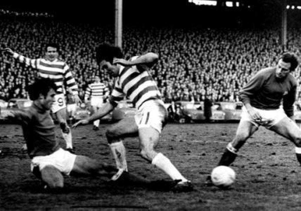 Hughes battles at Ibrox 1969