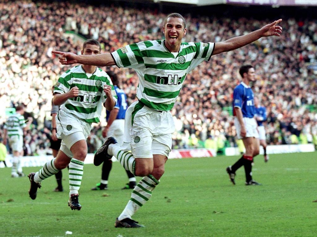 Larsson scores v Rangers 2001