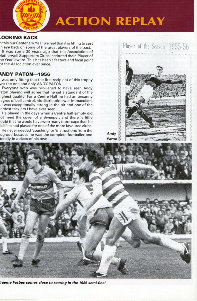 1986-08-13: Motherwell 0-4 Celtic, League - Pictures - The Celtic Wiki