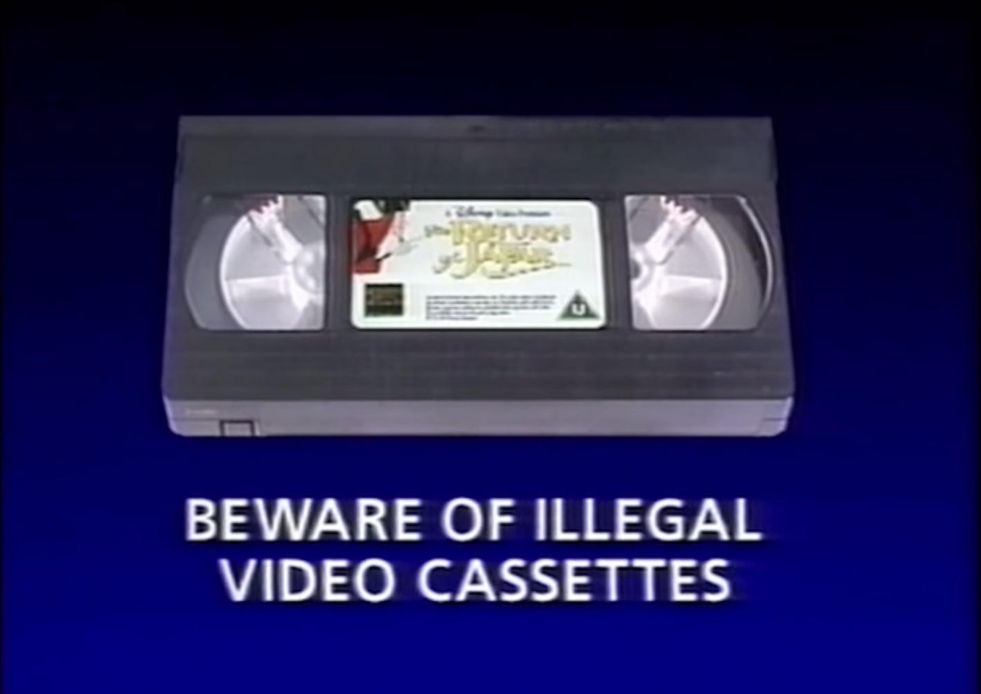 Disney Illegal Video Cassettes (The Return of Jafar) Disney Illegal Video Cassettes (The Return of Jafar)