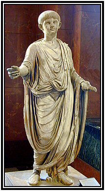 Roman boy in toga Roman boy in toga