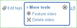 More tools menu More tools menu