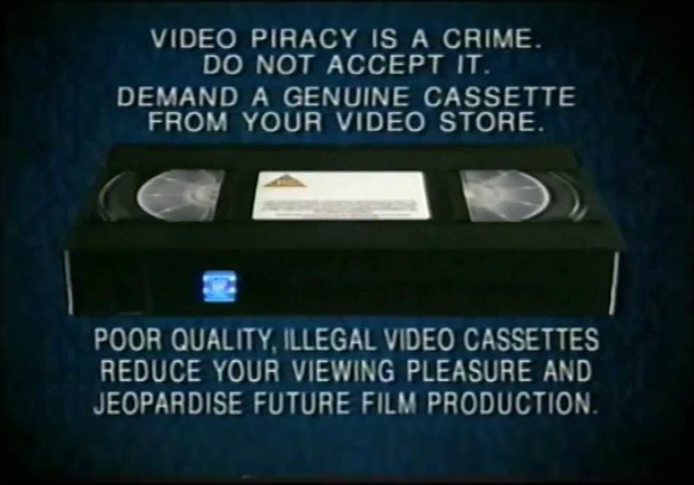 20th Century Fox Home Entertainment Illegal Video Cassettes (1996) 20th Century Fox Home Entertainment Illegal Video Cassettes (1996)