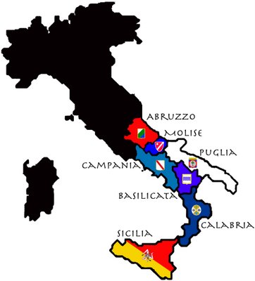 Regions of Southern Italy (modern) Regions of Southern Italy (modern)