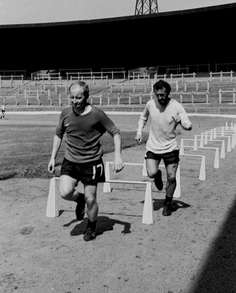 Johnstone and McGrain in training 1978