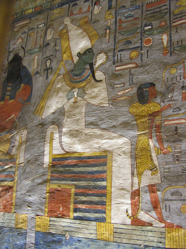 KV16 - Burial chamber - Osiris and Iwnmutef priest KV16 - Burial chamber - Osiris and Iwnmutef priest