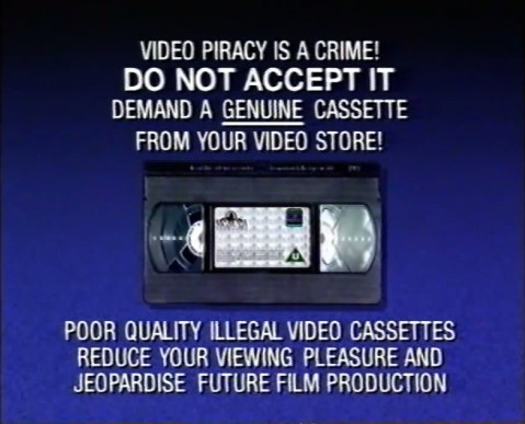MGM/UA Home Video Illegal Video Cassettes (1998) MGM/UA Home Video Illegal Video Cassettes (1998)