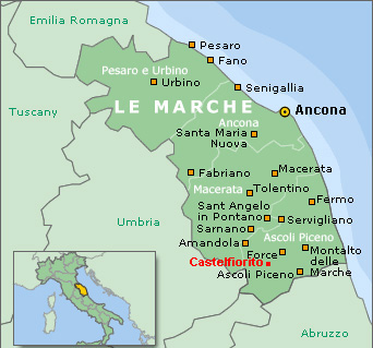 Map - Le Marche Region Map - Le Marche Region