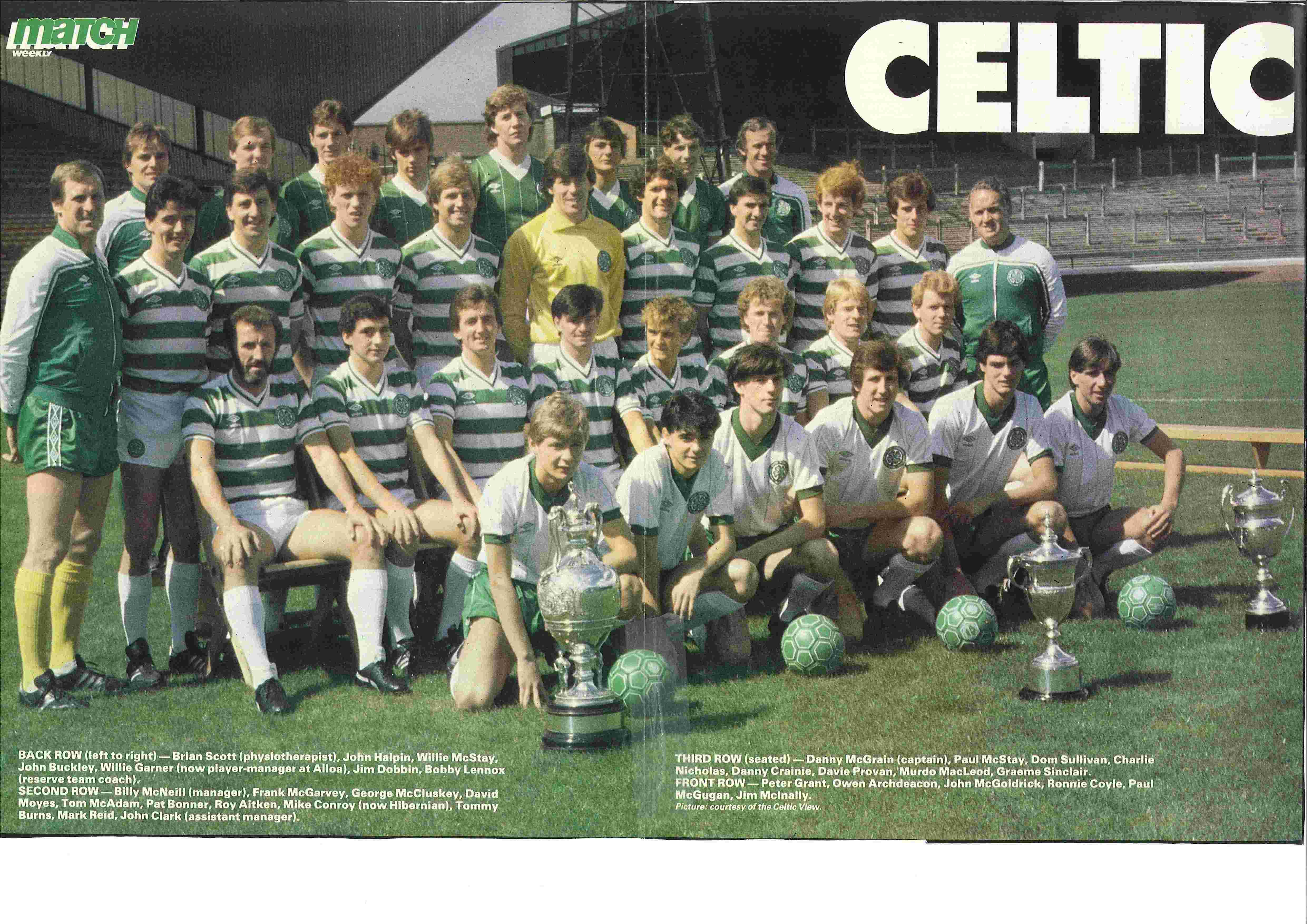 Celtic team group June 1982