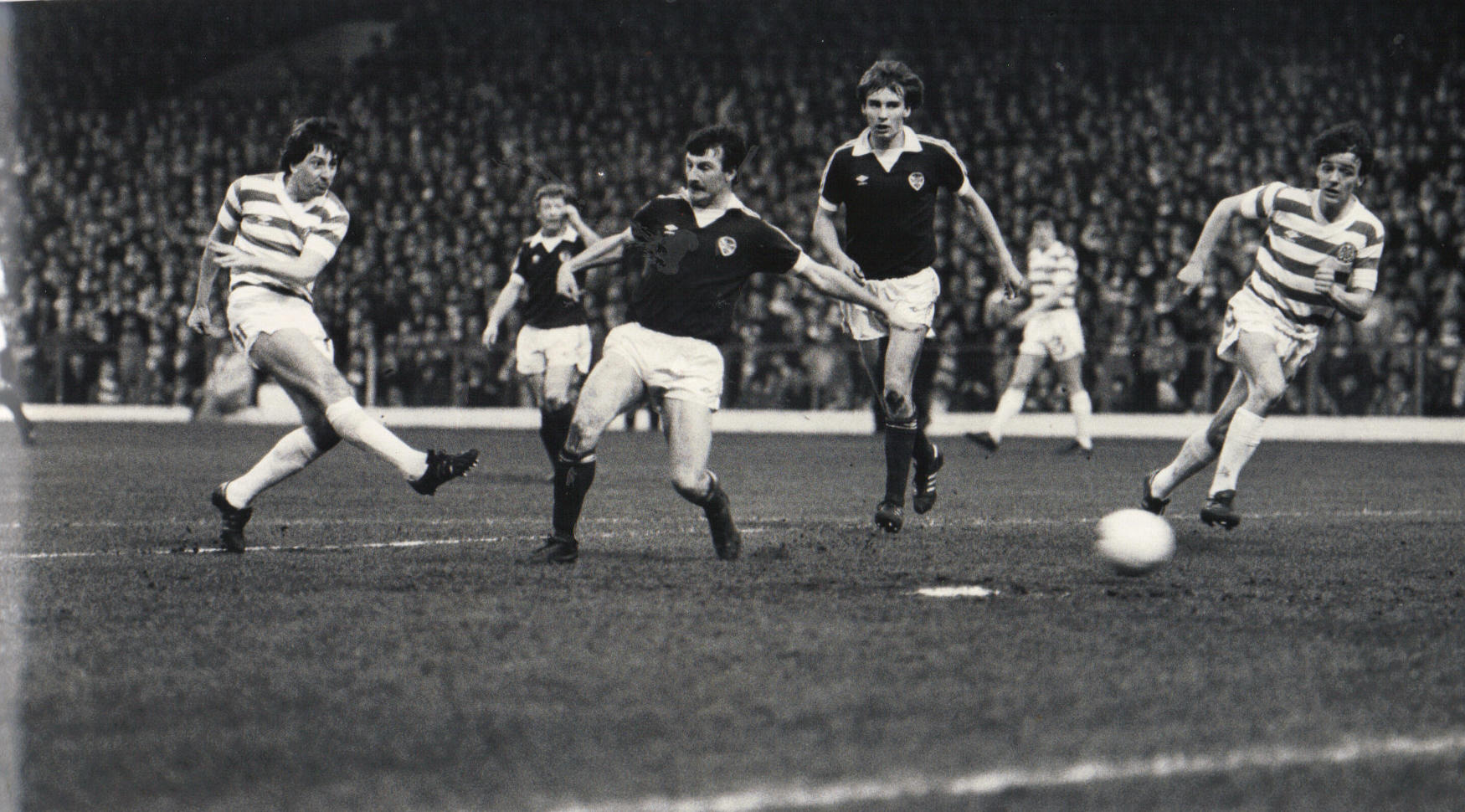 George McCluskey scores against Hearts 1981