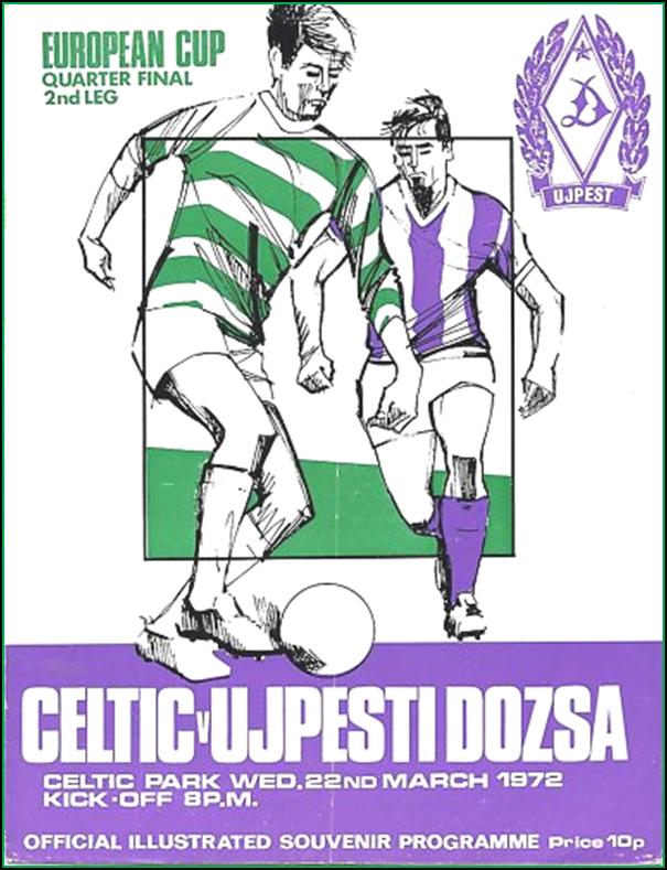 Celtic v Ujpest Dozsa March 1972