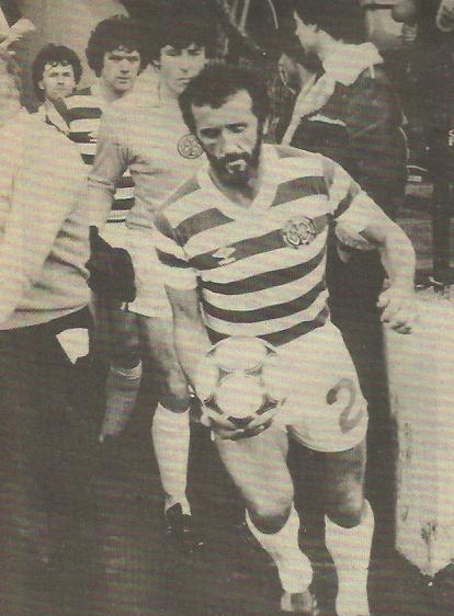 Danny McGrain leads the team out against Berwick Rangers, 1981