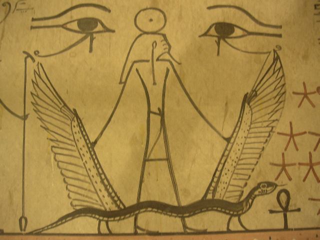 kv34 - Burial Chamber - Amduat, eleventh hour, upper register, scenes 1-3 kv34 - Burial Chamber - Amduat, eleventh hour, upper register, scenes 1-3
