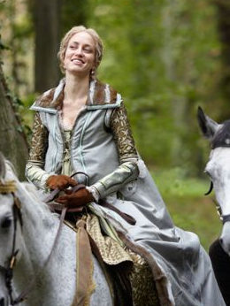 Ursula on horse back Ursula on horse back