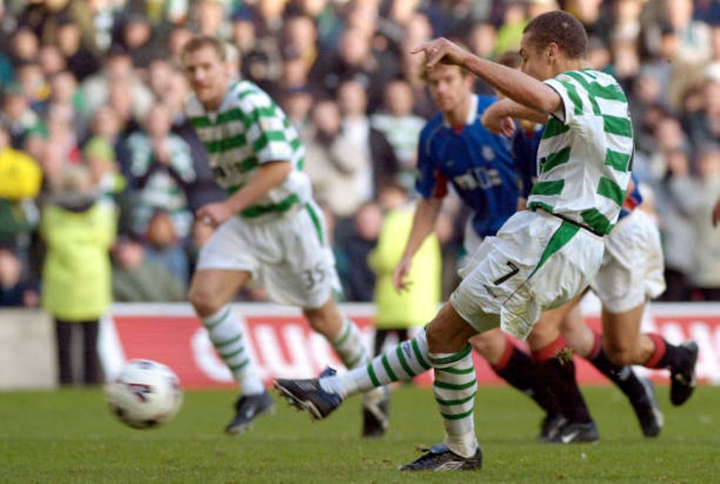 Larsson scores v Rangers 2001