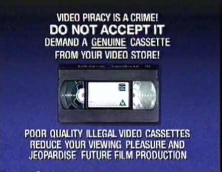 CIC Video Illegal Video Cassettes (Universal, 1993-1997) CIC Video Illegal Video Cassettes (Universal, 1993-1997)