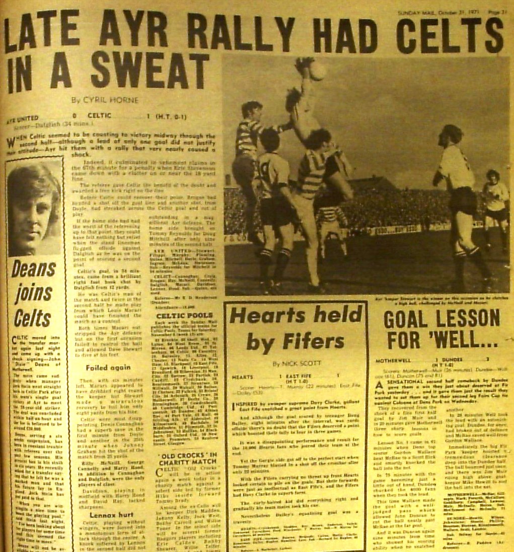 1971 Ayr 0-1 Celtic