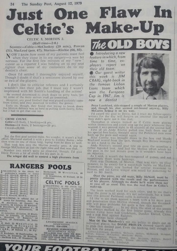 1979 Celtic 3-2 Morton