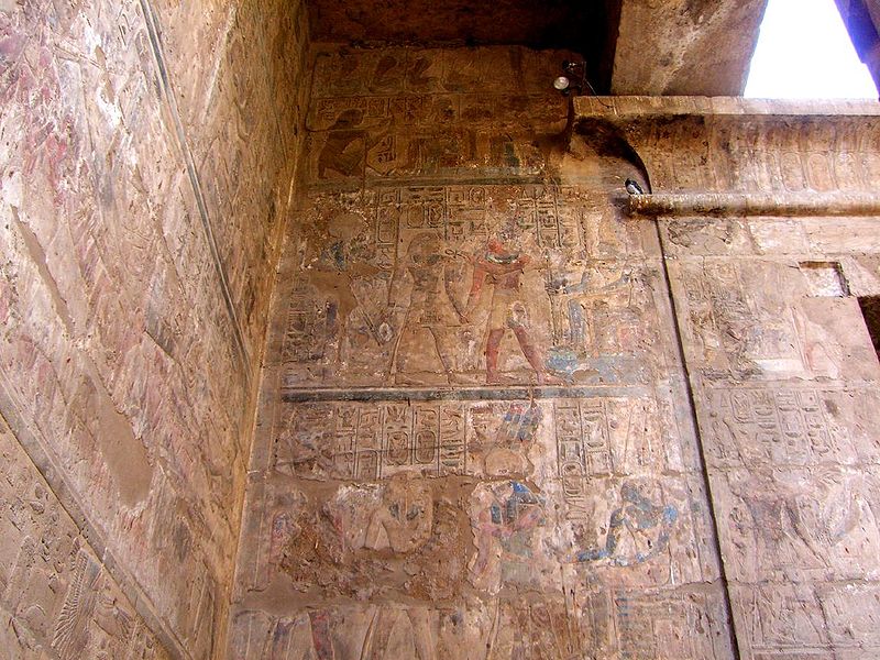 Amenhotep III - reliefs at the temple of Luxor Amenhotep III - reliefs at the temple of Luxor