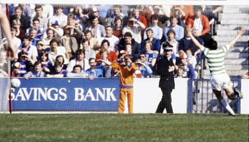 Celtic score Ibrox 1981