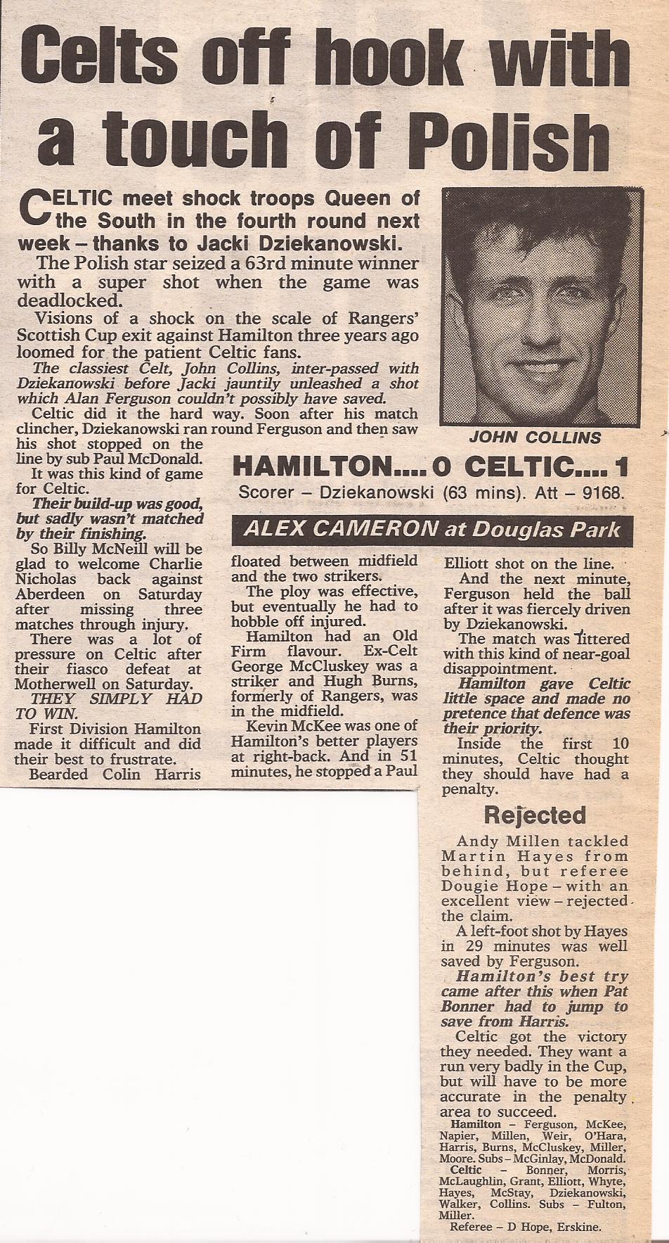 Accies 1-0 skol cup aug 90