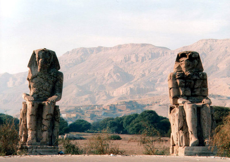 Amenhotep III - the Colossi of Memnon, Luxor Amenhotep III - the Colossi of Memnon, Luxor