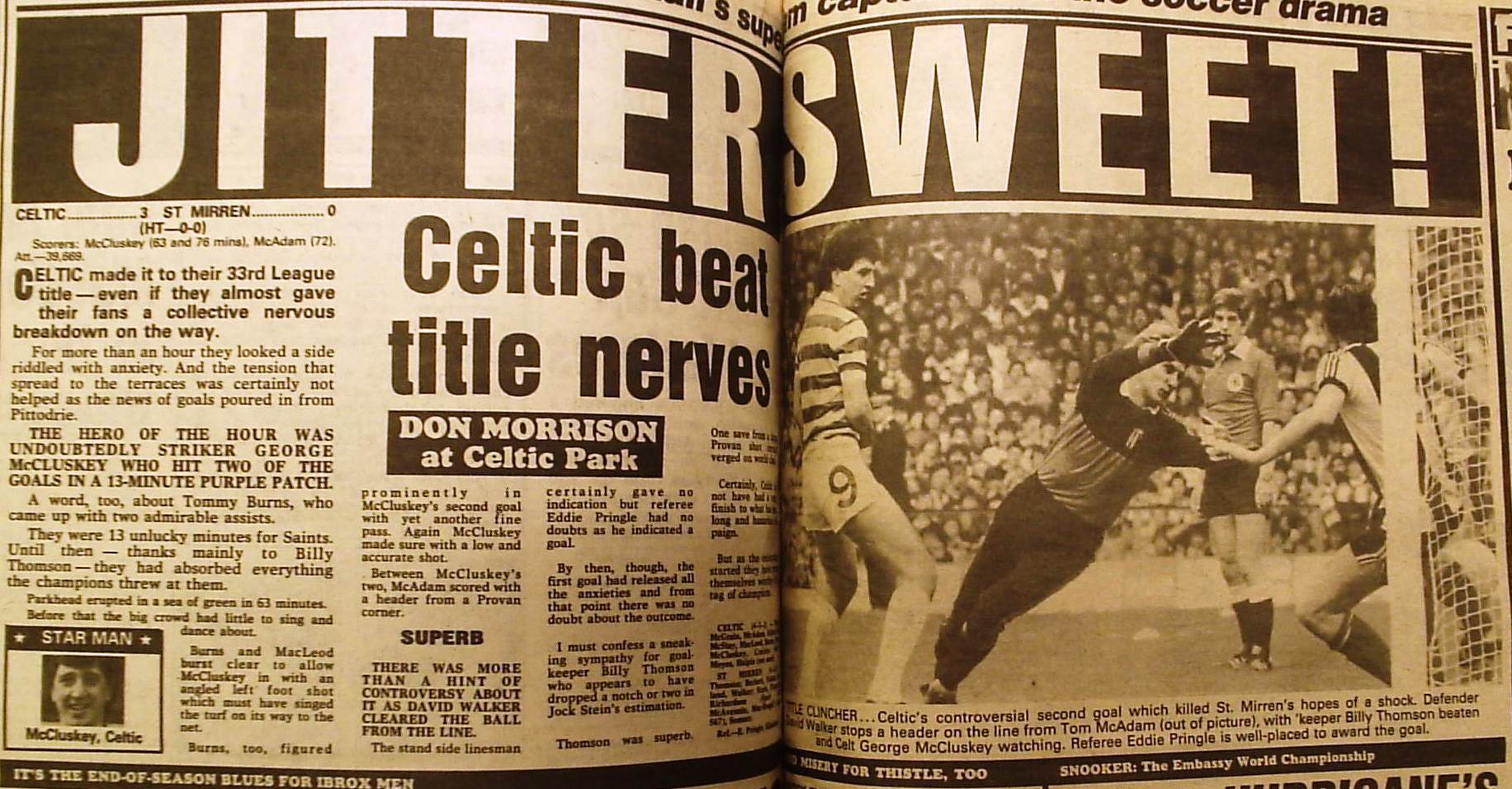 1982 Celtic 3-0 St Mirren report