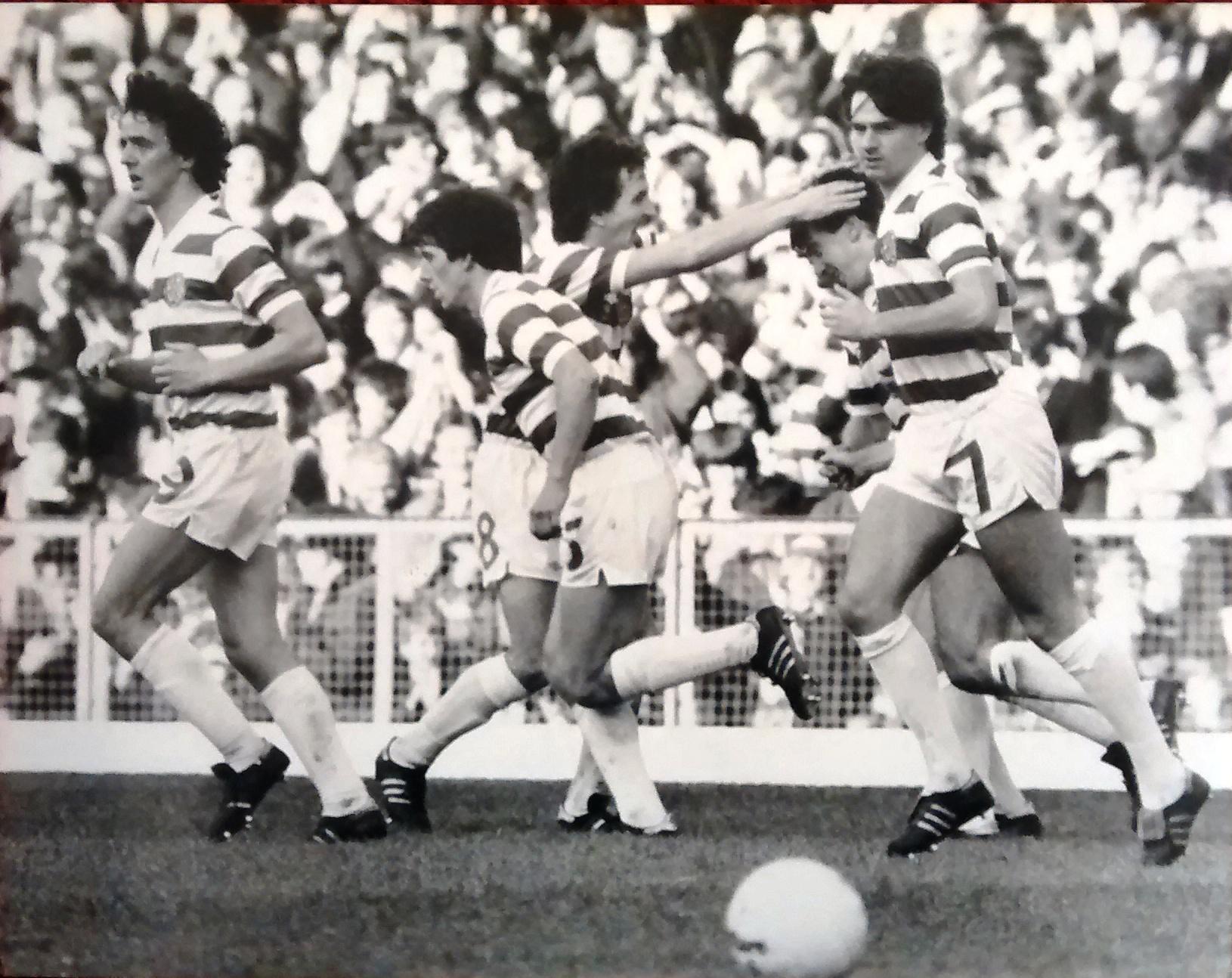 McCluskey scores against Dun Utd 1981