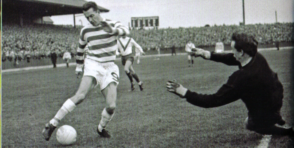 Chalmers scores against Airdrie 1969