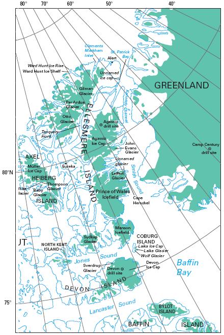 Major Glaciers... Major Glaciers...