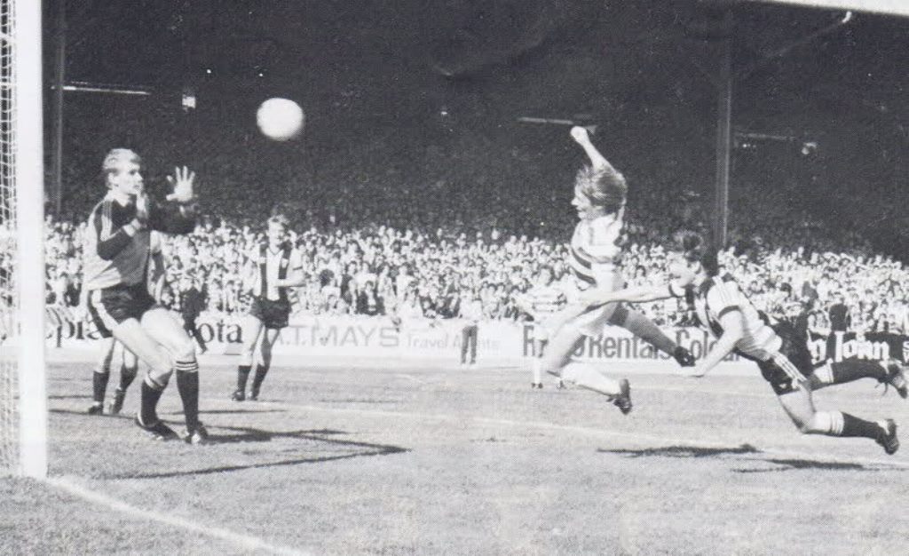 Murdo MacLeod scores at Love Street 1981