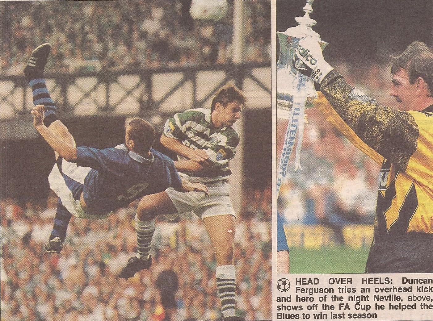 1995-08-01:Everton 2-2 Celtic, Neville Southall Testimonial-Pictures - The Celtic Wiki